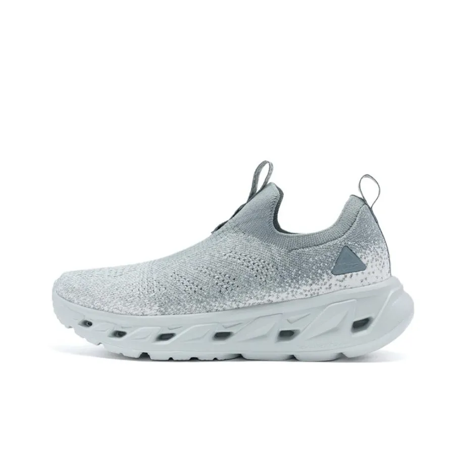 XTEP Anti-Slip Wear-Resistant Low-Top Casual Shoes Women's Gray White