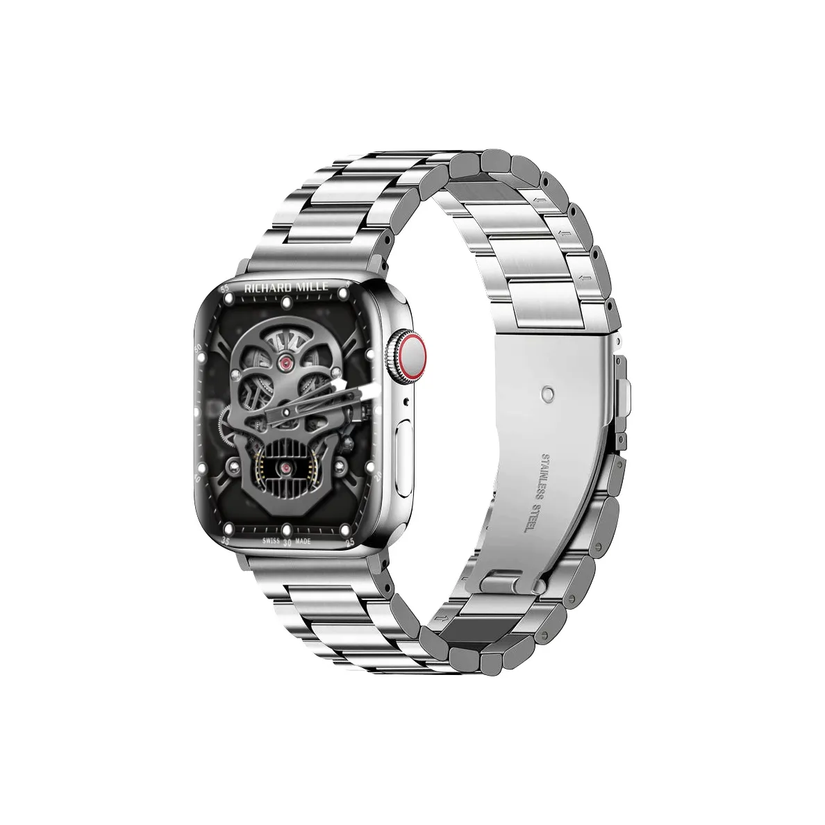 Akkerds Ремешок Apple Совместимость Титан Материал Apple Watch IWatch S11 S10 S9 8 7 6 SE Ultra 185 мм 46 Часы Циферблат