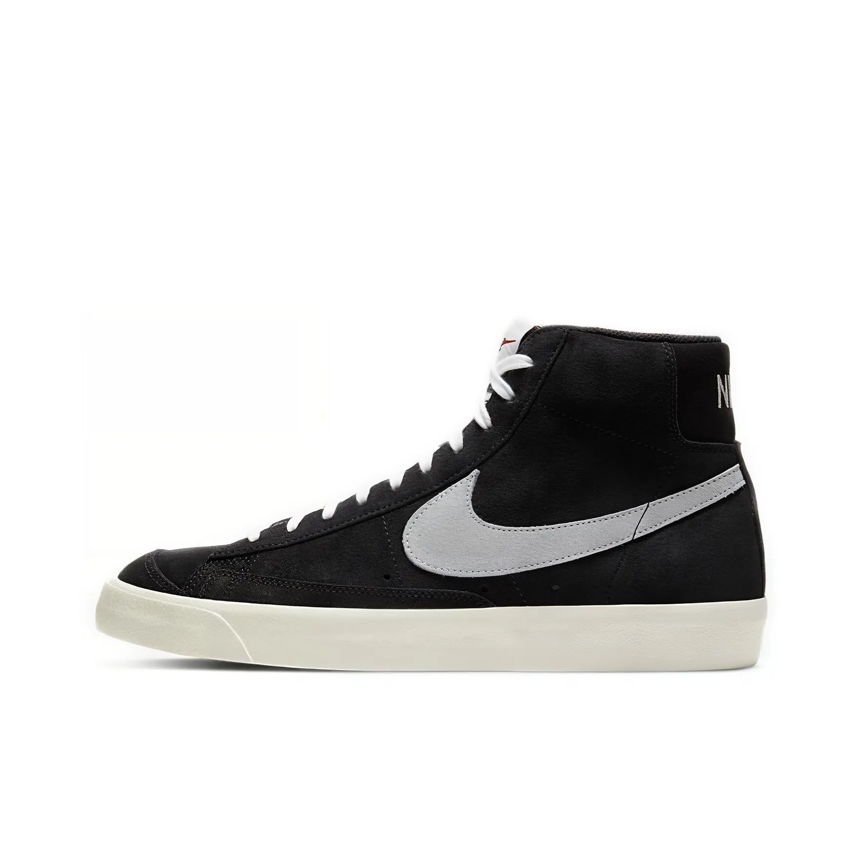 Nike Blazer '77 MID Топ Кроссовки для скейтбординга Унисекс Черный Серый