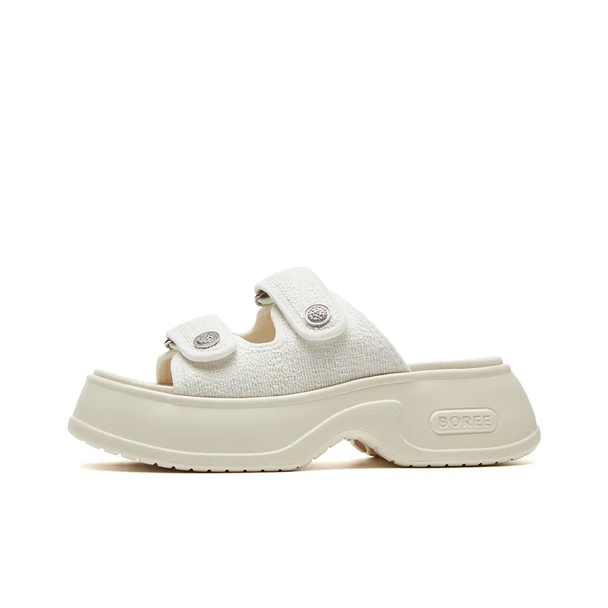 BOREE Slide Slippers Unisex Joyful White/Cool Black