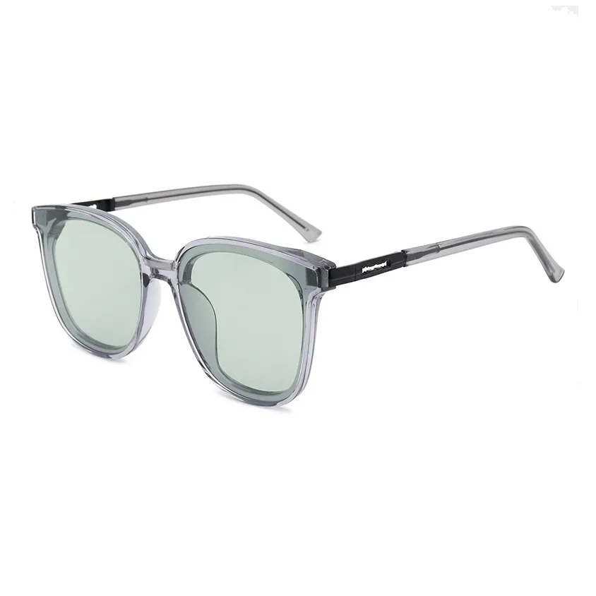 Солнцезащитные очки Ponyo TR Памятный пластик Нерегулярная форма Unisex Light Серая оправа