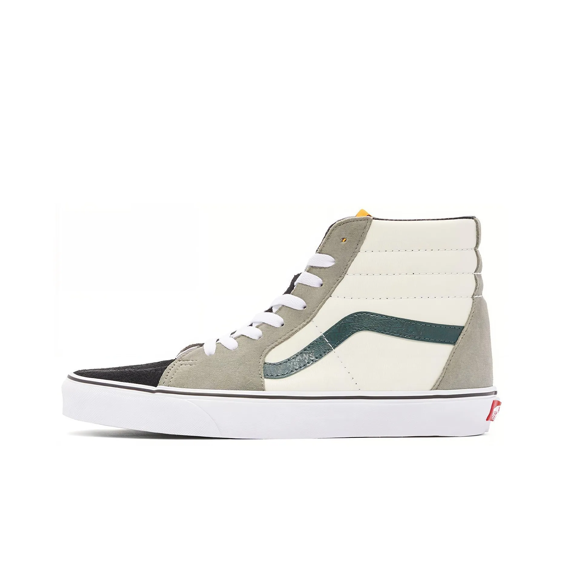 VANS SK8 High Топ Скейтборд Кроссовки Унисекс Зеленый Серый Пэчворк