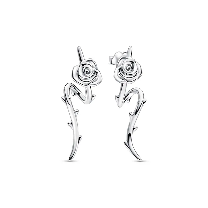 Pandora 925 Sterling Silver Earrings Women's Silver