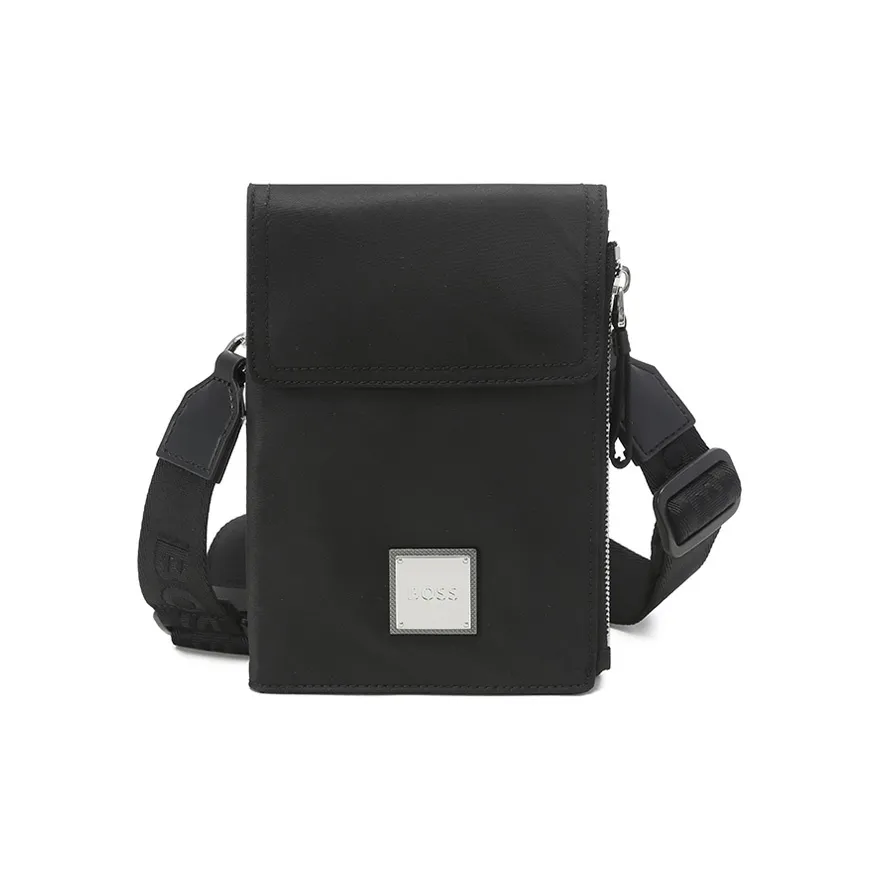 HUGO BOSS Полиэстер Плечо Сумка Мужская Черная