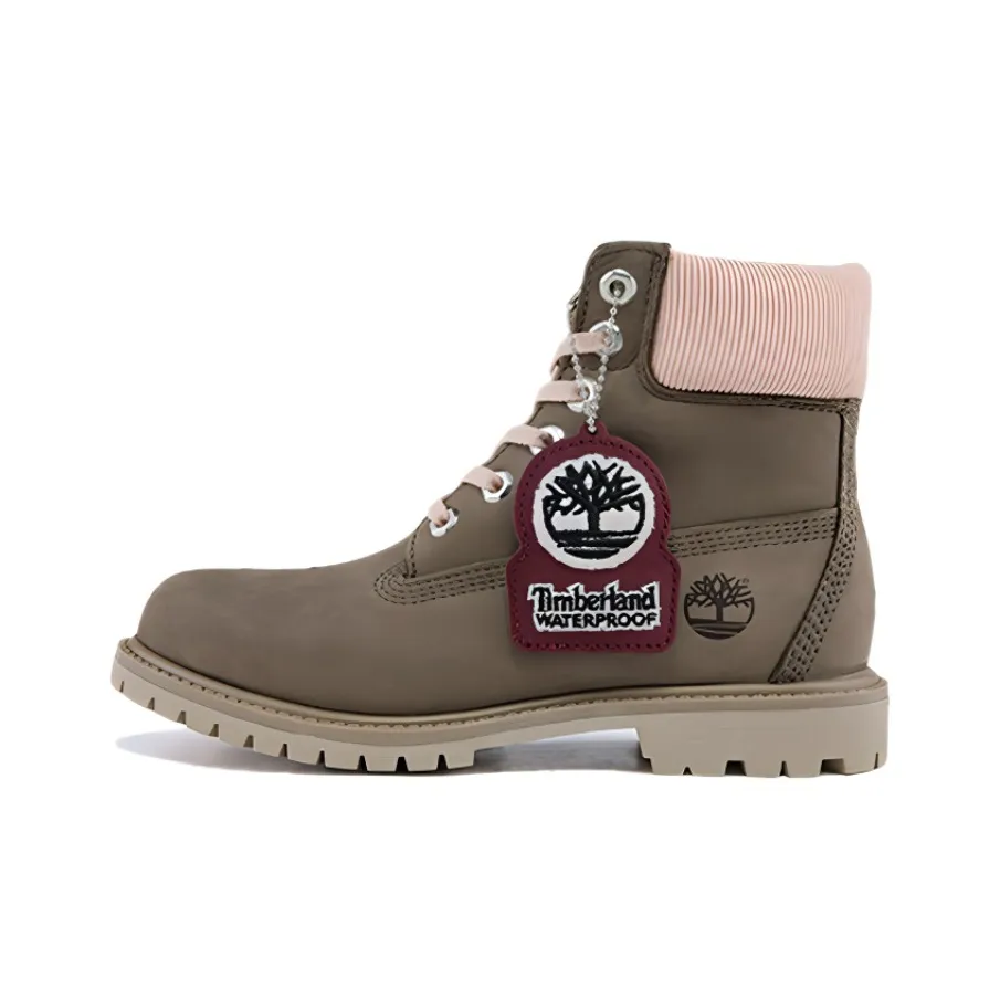 Timberland Premium 6 Inch Waterproof Wide Fit Boot 'Olive Nubuck' Women's