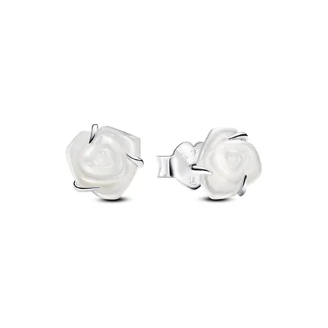 Pandora 925 Silver Pearls Stud Earrings Women's Silver