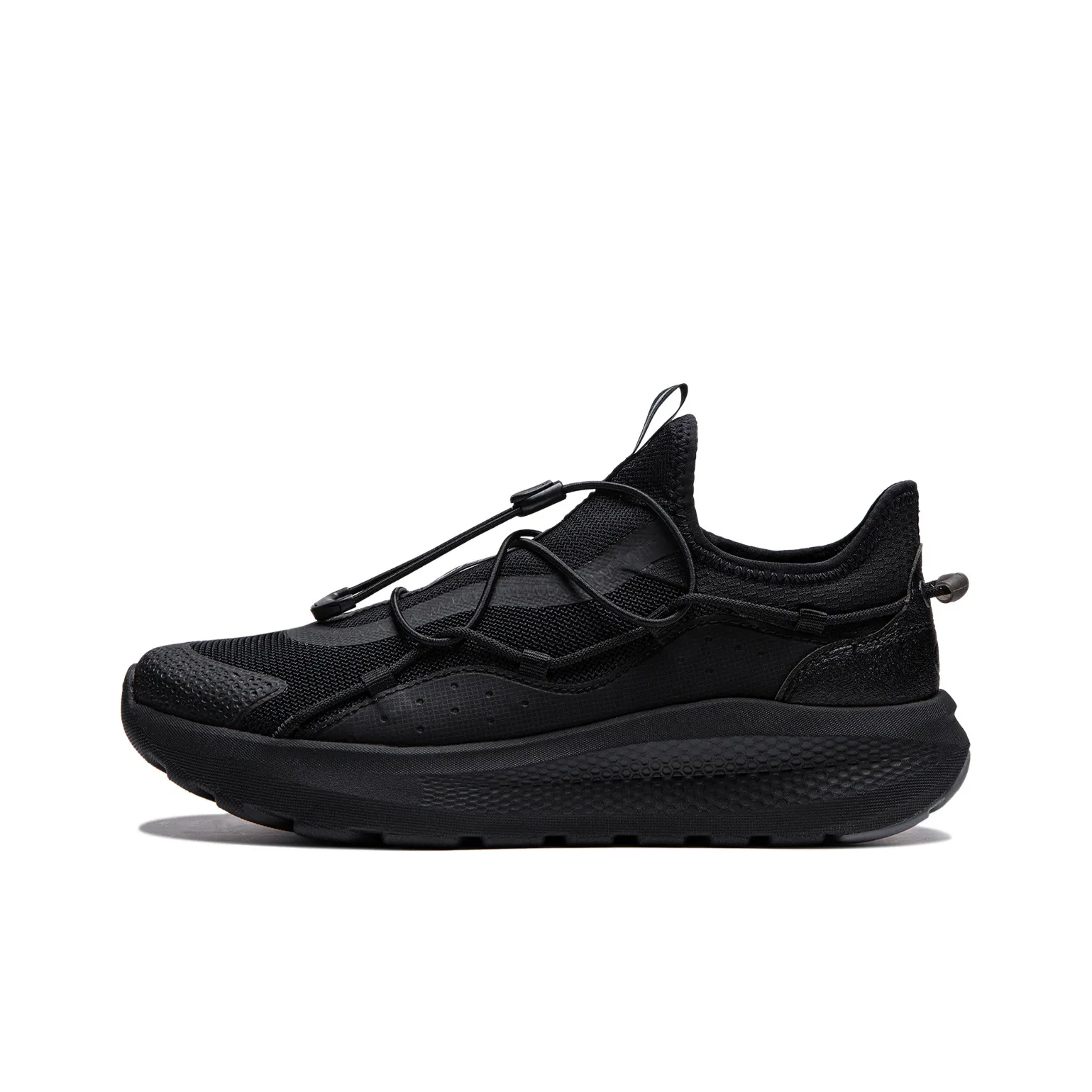 LiNing Cloud Ease Slip On Cushioning, Slip Resistant, And Abrasion Resistant Low Top Casual Shoes Women's Black