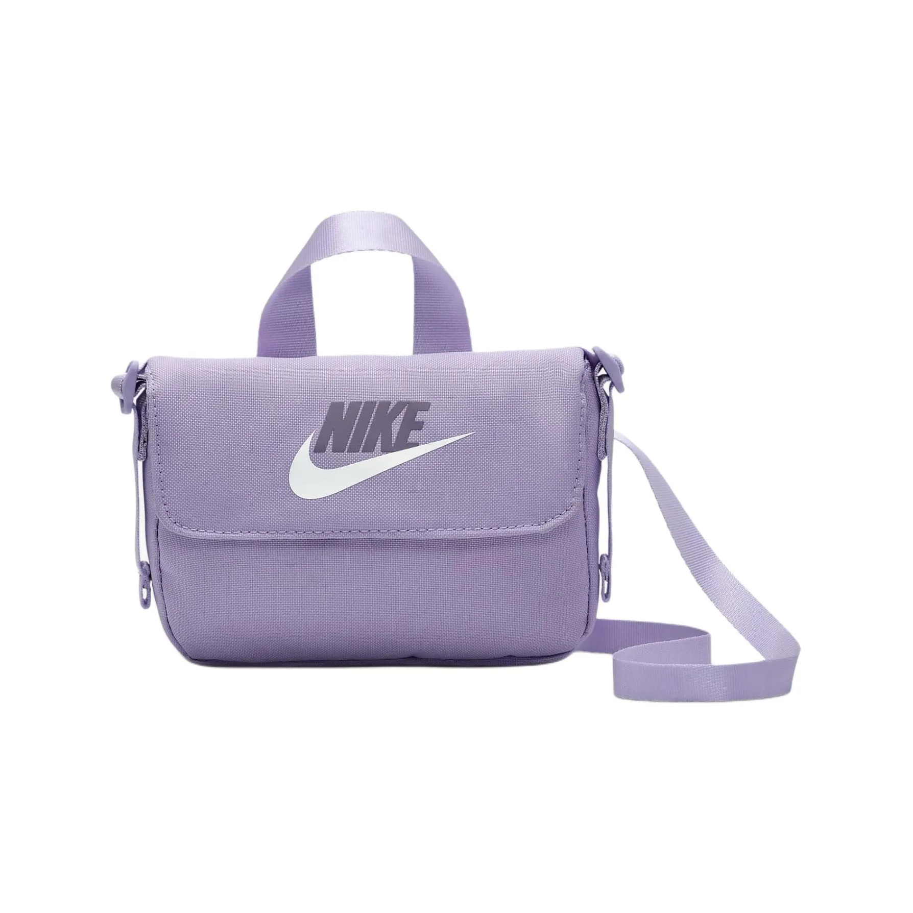 Nike Polyester Shoulder Bag, Crossbody Bag Women's Hydrangea & White
