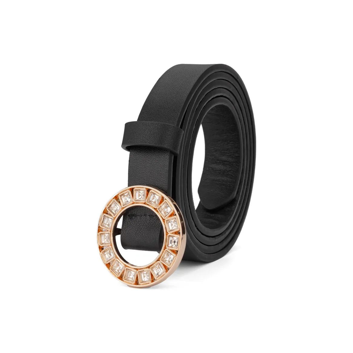 NIUDANGJIA Мягкий Натуральная кожа Тонкий Стиль Украшение с стразами Ремень Лицевая коровья кожа Ремни