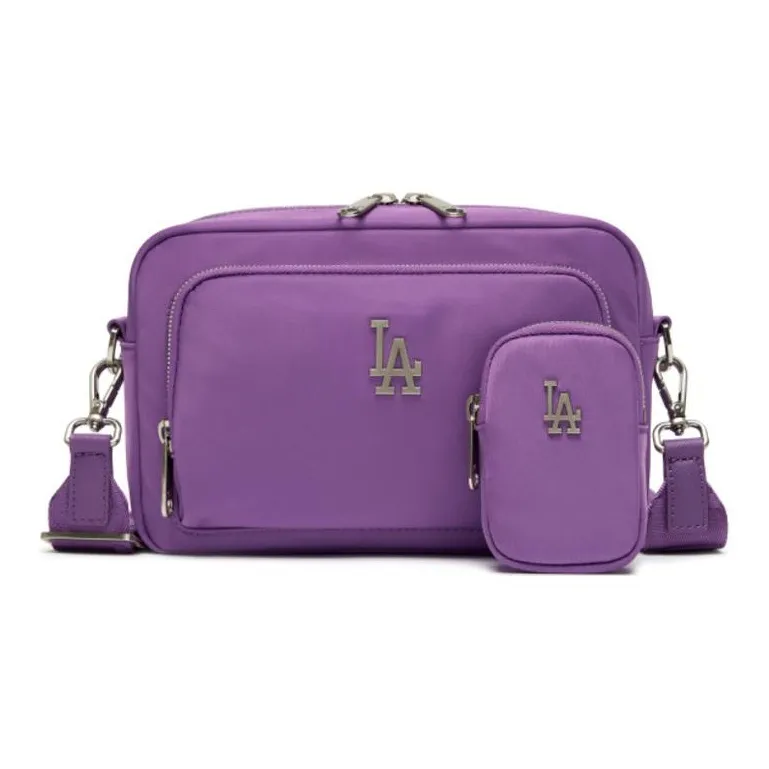 MLB Нейлоновая сумка с цветным блоком сумка Camera сумка через плечо стандартная унисекс фиолетовая