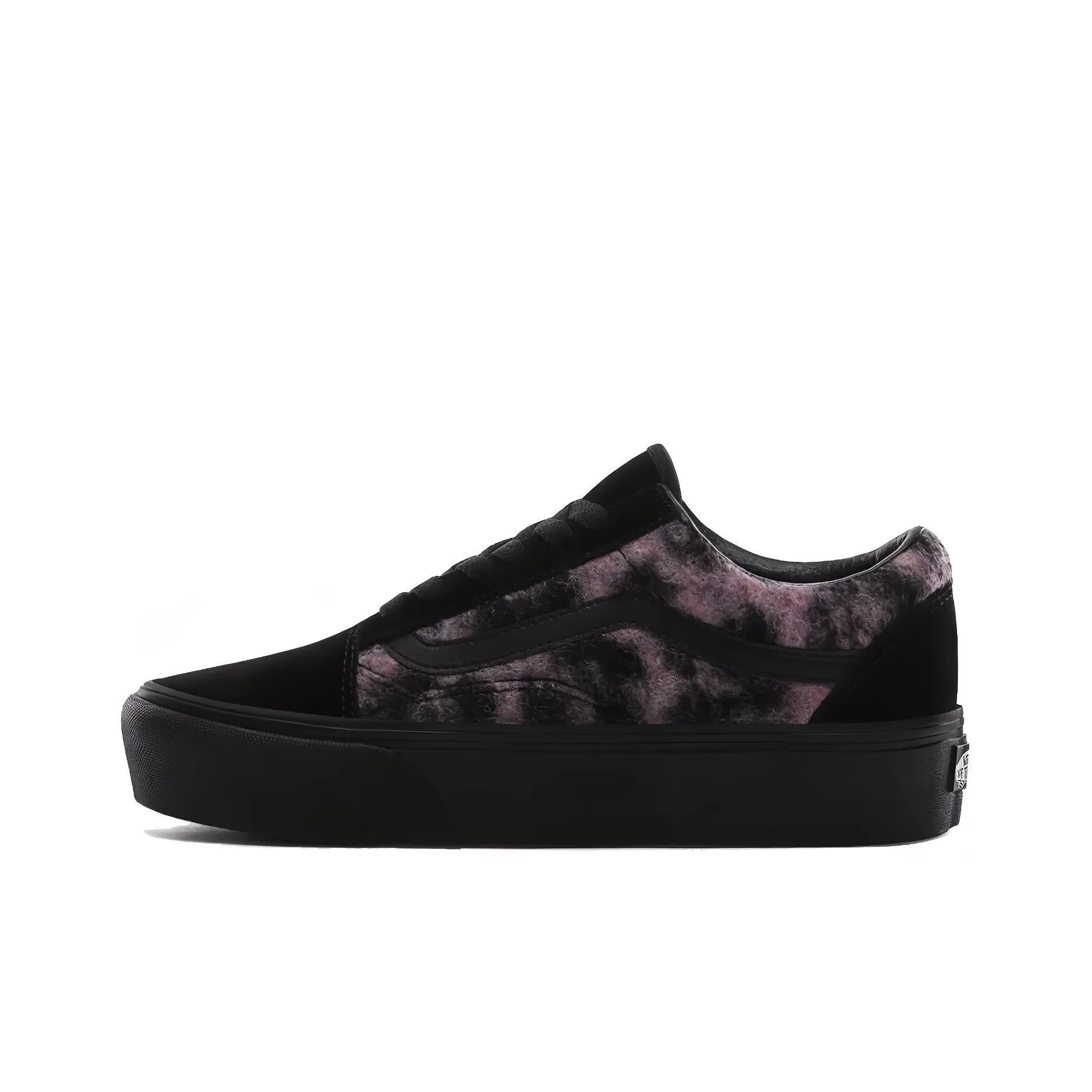 Vans Mix Leopard Old Skool Platform Black/Purple Pink Women's