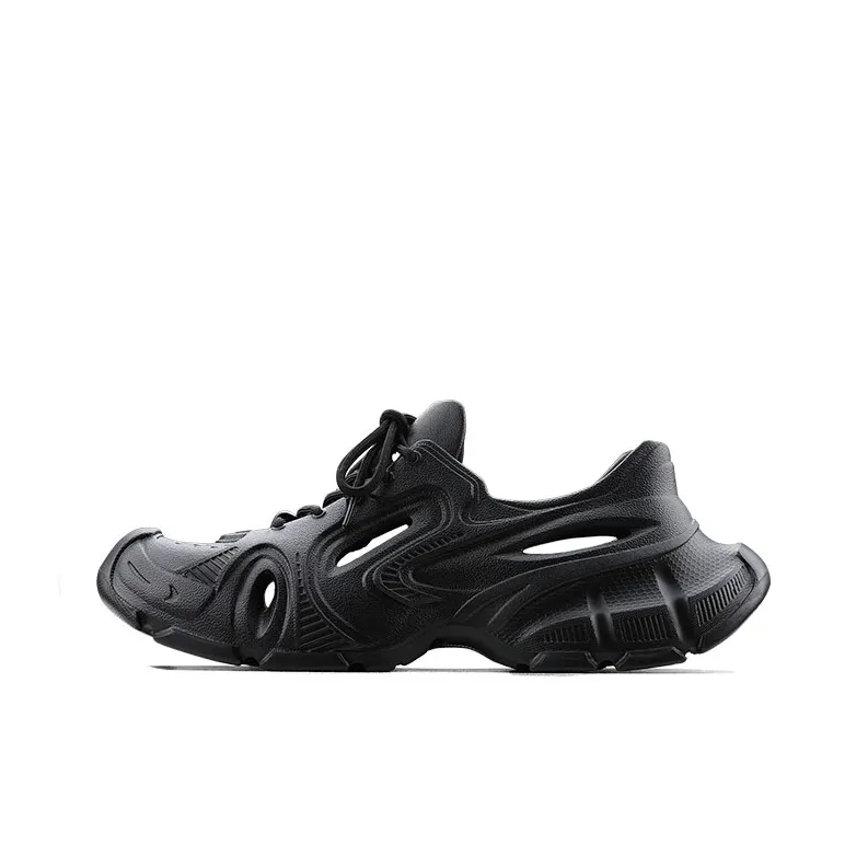 HANQIAORIJI Rakura Series Niche Outdoor Trendy Dad Shoes Clogs Sports Sandals 4.5cm Unisex Black