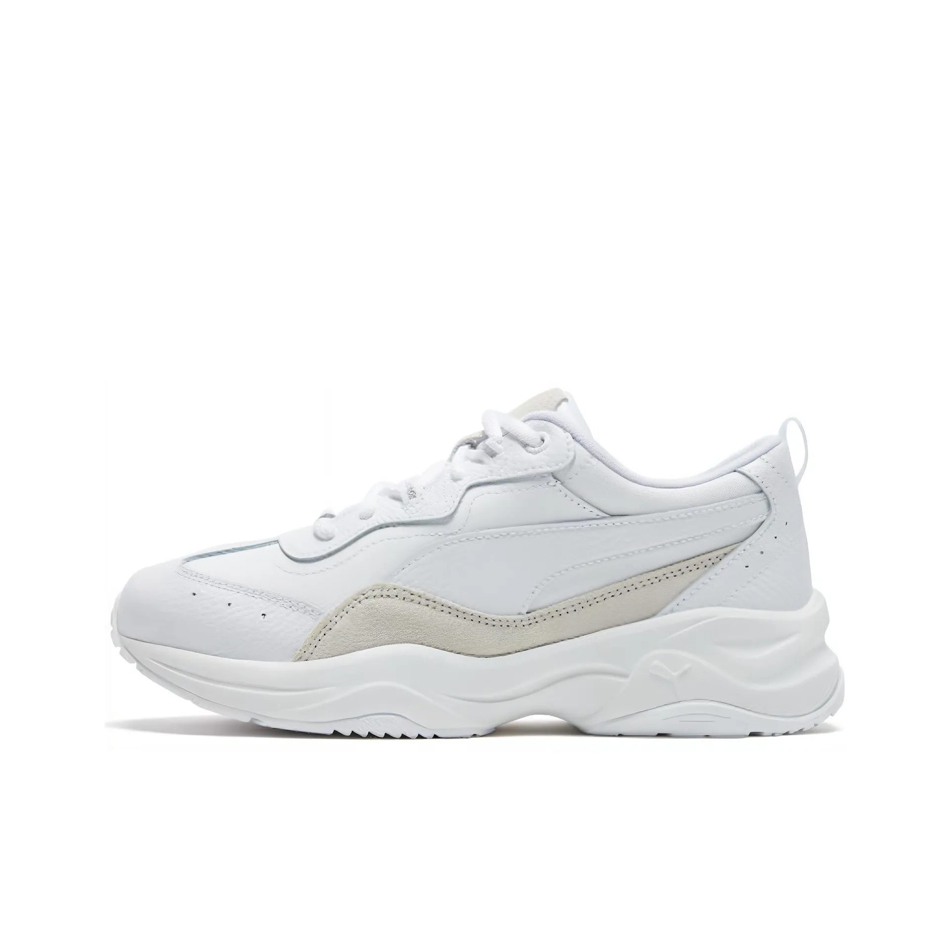 PUMA CILIA LUX Cilia Lu Low Топ Кэжуал Женские Белый Серый