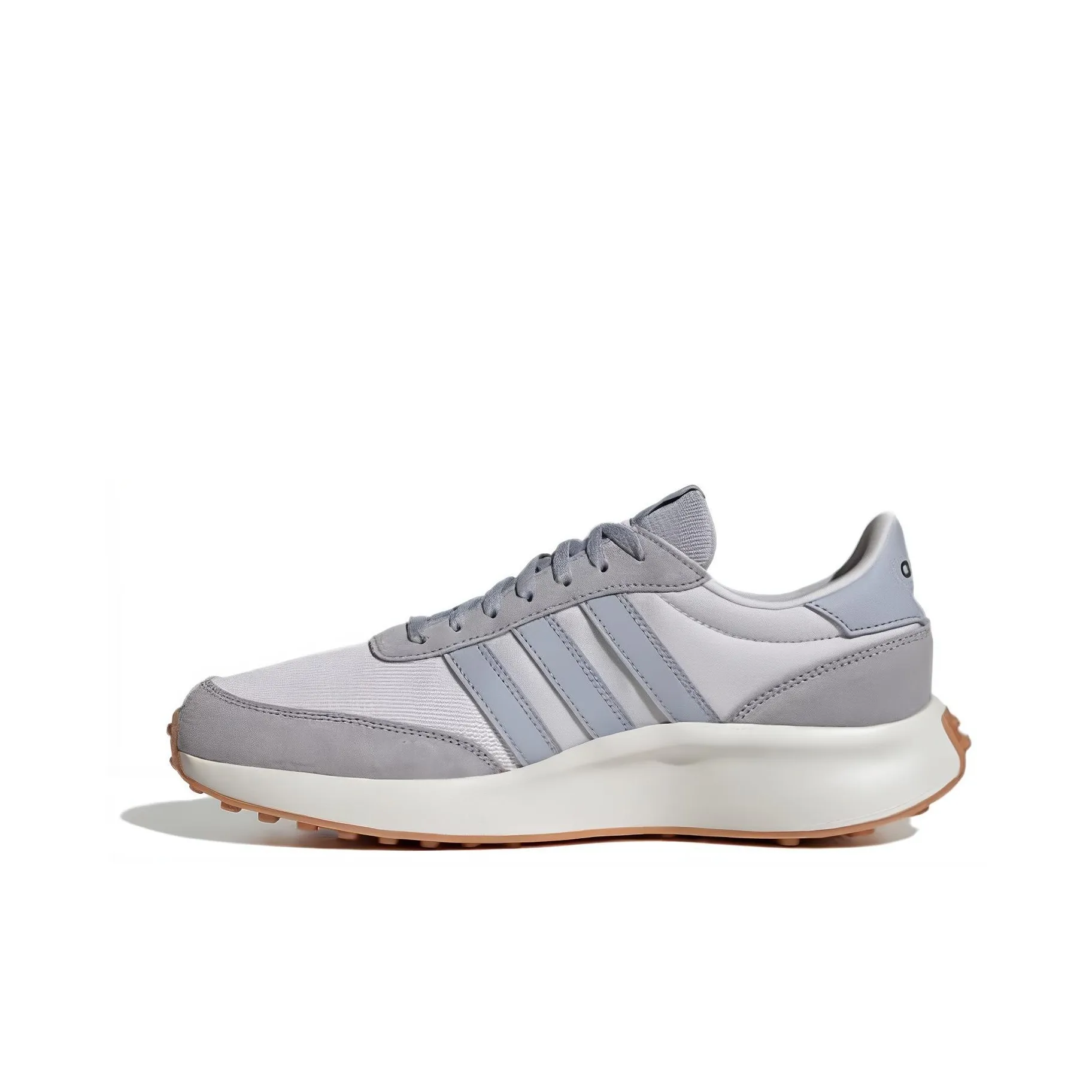 Adidas Run 70S Устойчивый к истиранию Дышащий Низкий Топ Повседневные Беговые кроссовки Мужские Серый Синий