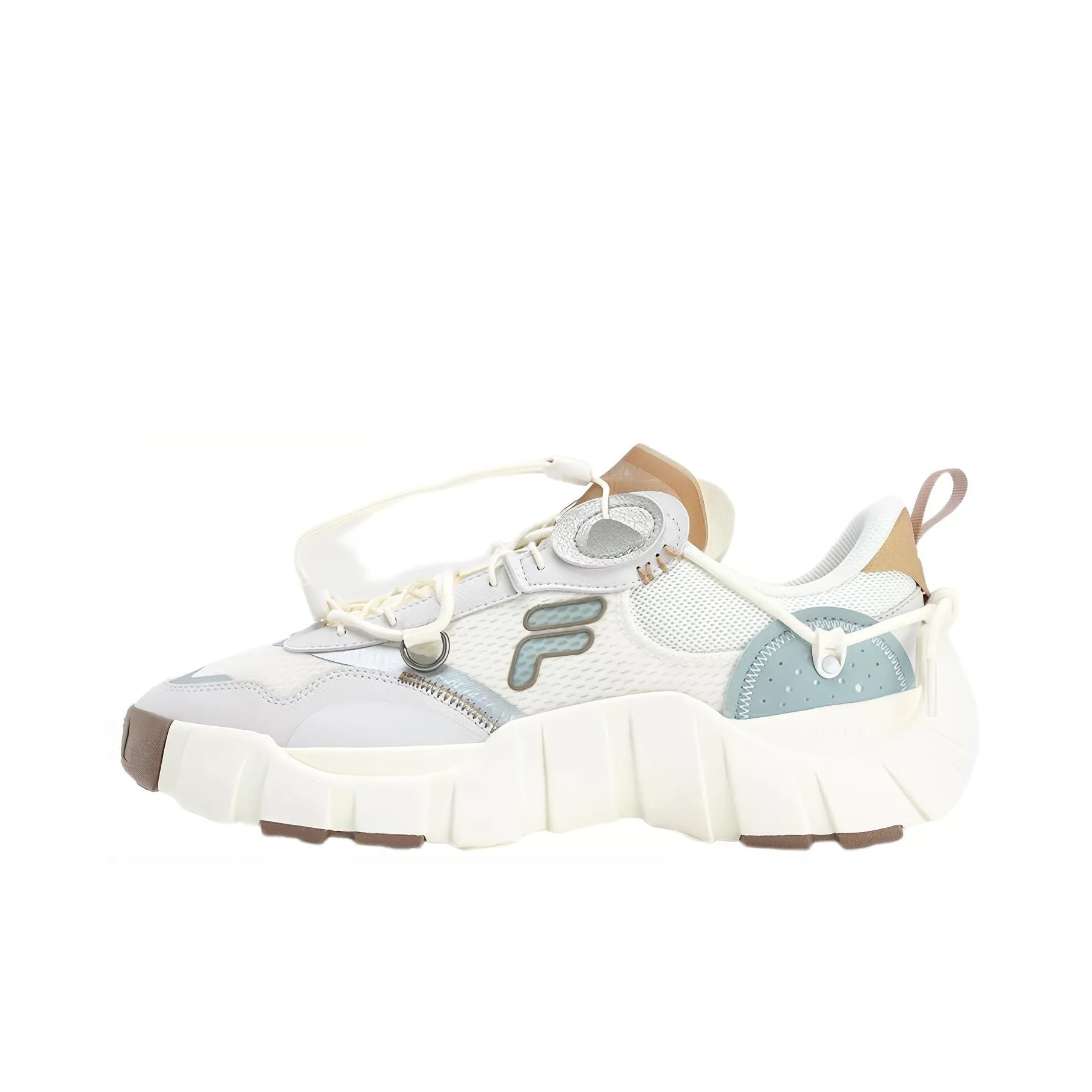 FILA FUSION BONE Низкий Топ Casual Мужской Белый Серый