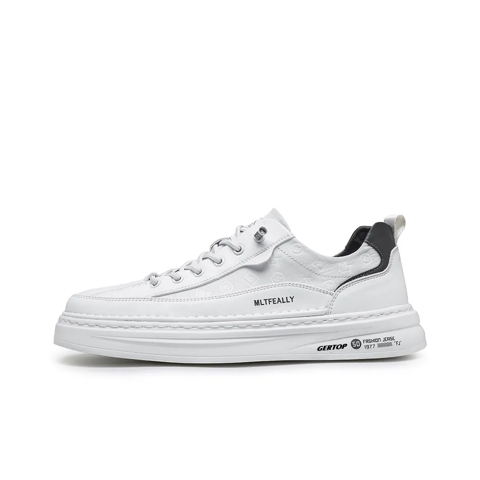 GERTOP Anti-Slip And Wear-Resistant Lightweight Breathable Supportive Low-Top Sports Skateboard Shoes