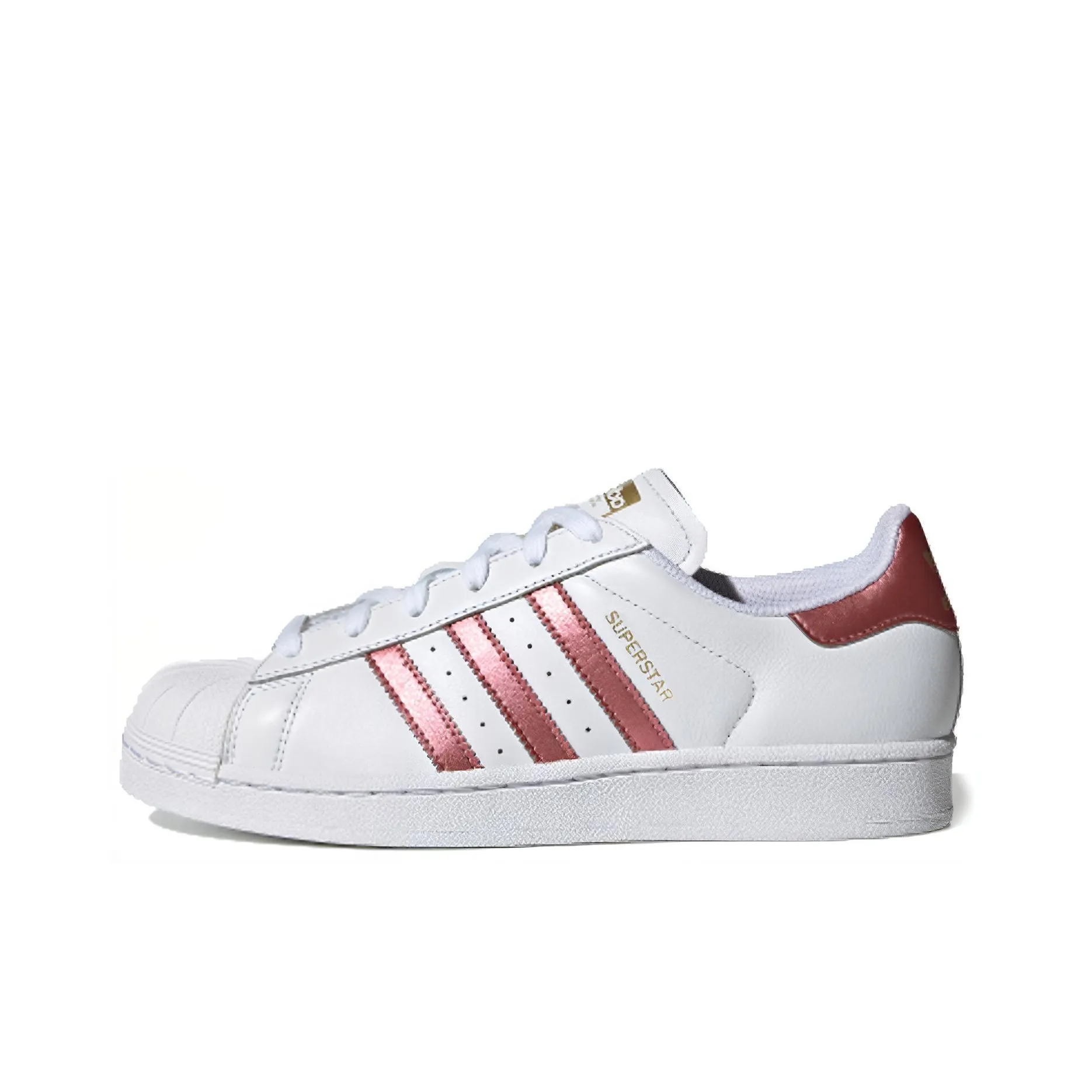 Adidas Originals Superstar Series Low Топ Скейтборд Кроссовки Женские Металл Красный