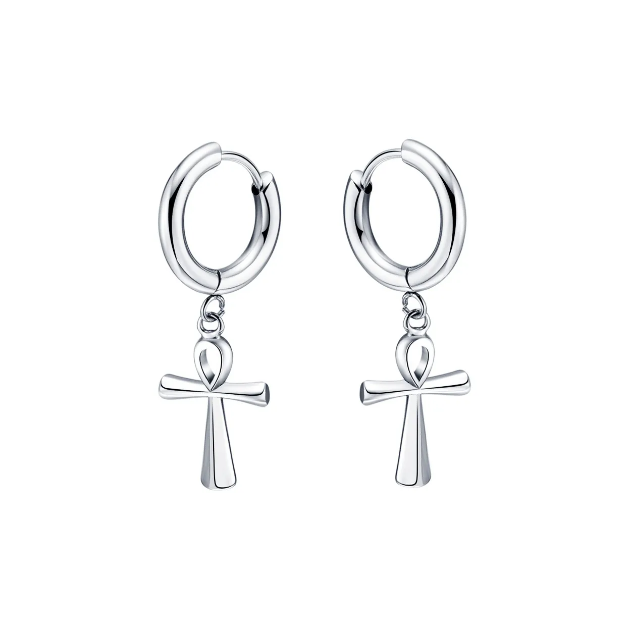 MUSTKOO Титановые стальные серьги-гвоздики унисекс