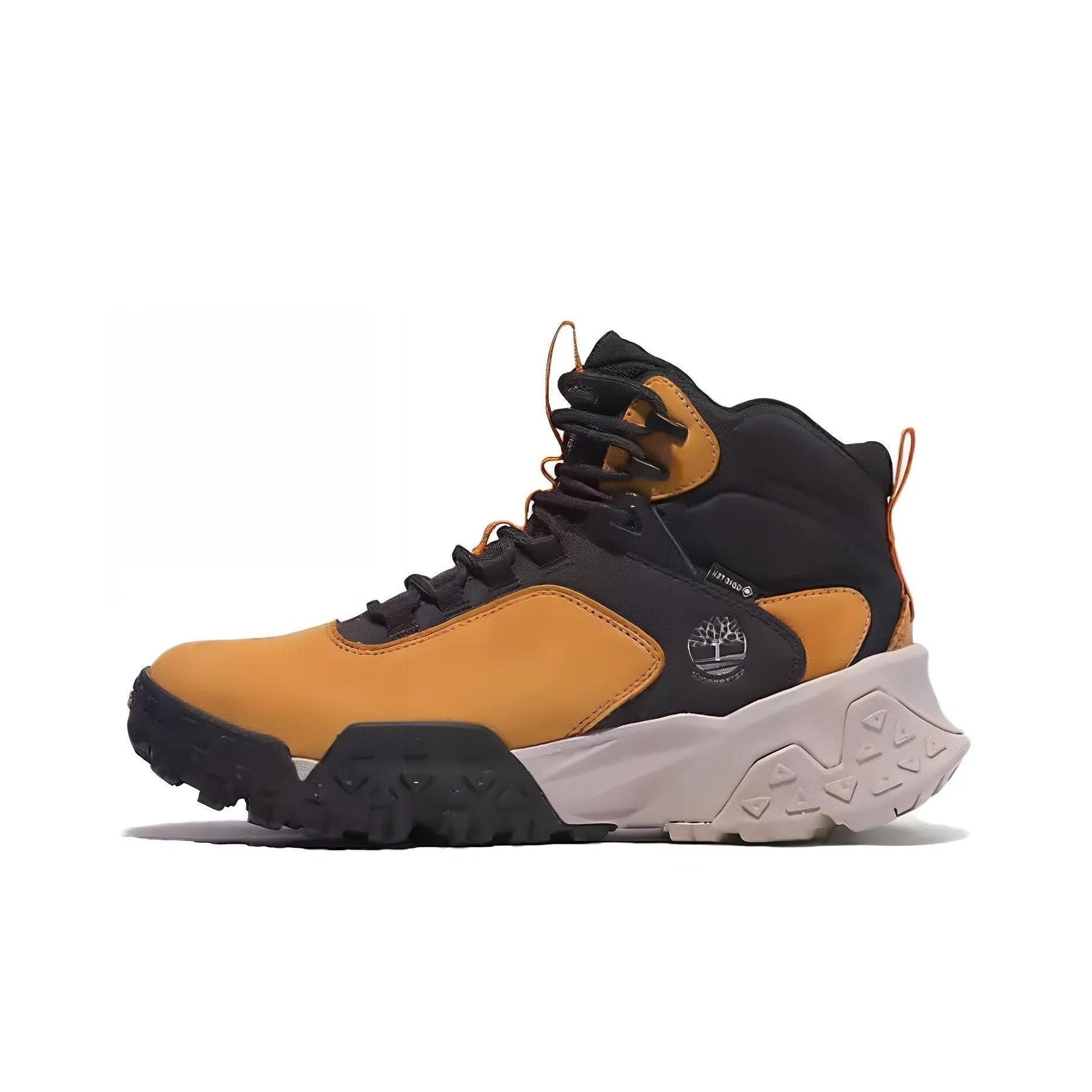 Timberland Motion Scramble Mid Lace Up Hiking Boot With GORE TEX Bootie 'Wheat Nubuck'