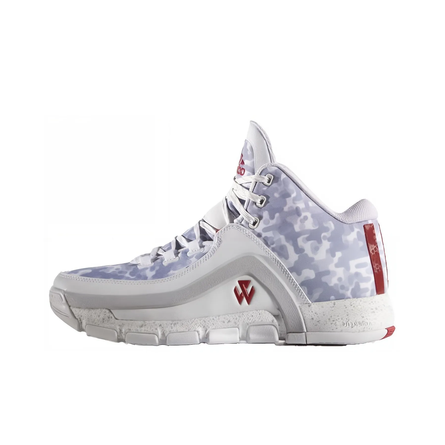 Adidas J Wall 2 Breathable Mid Top Vintage Basketball Shoes Men's White Purple Red