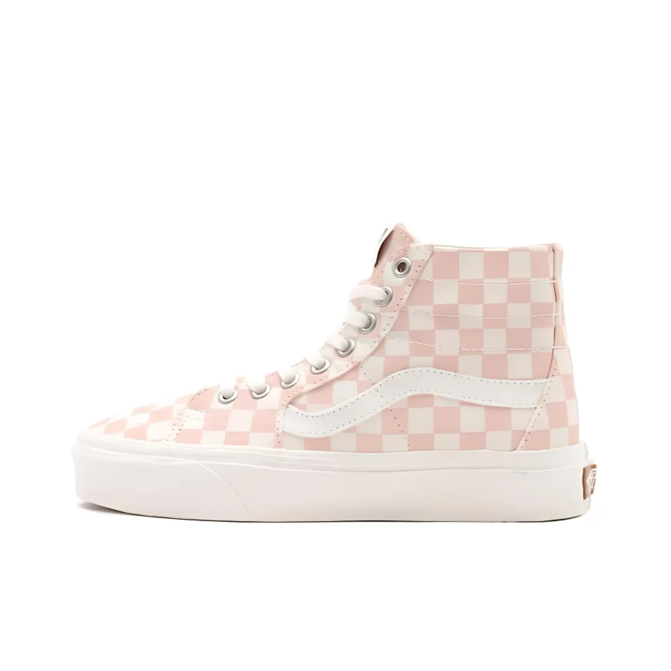 Vans SK8 HI Breathable Non Slip Wear resistant Casual Skateboarding Shoes Pink White 'Pink Blue'