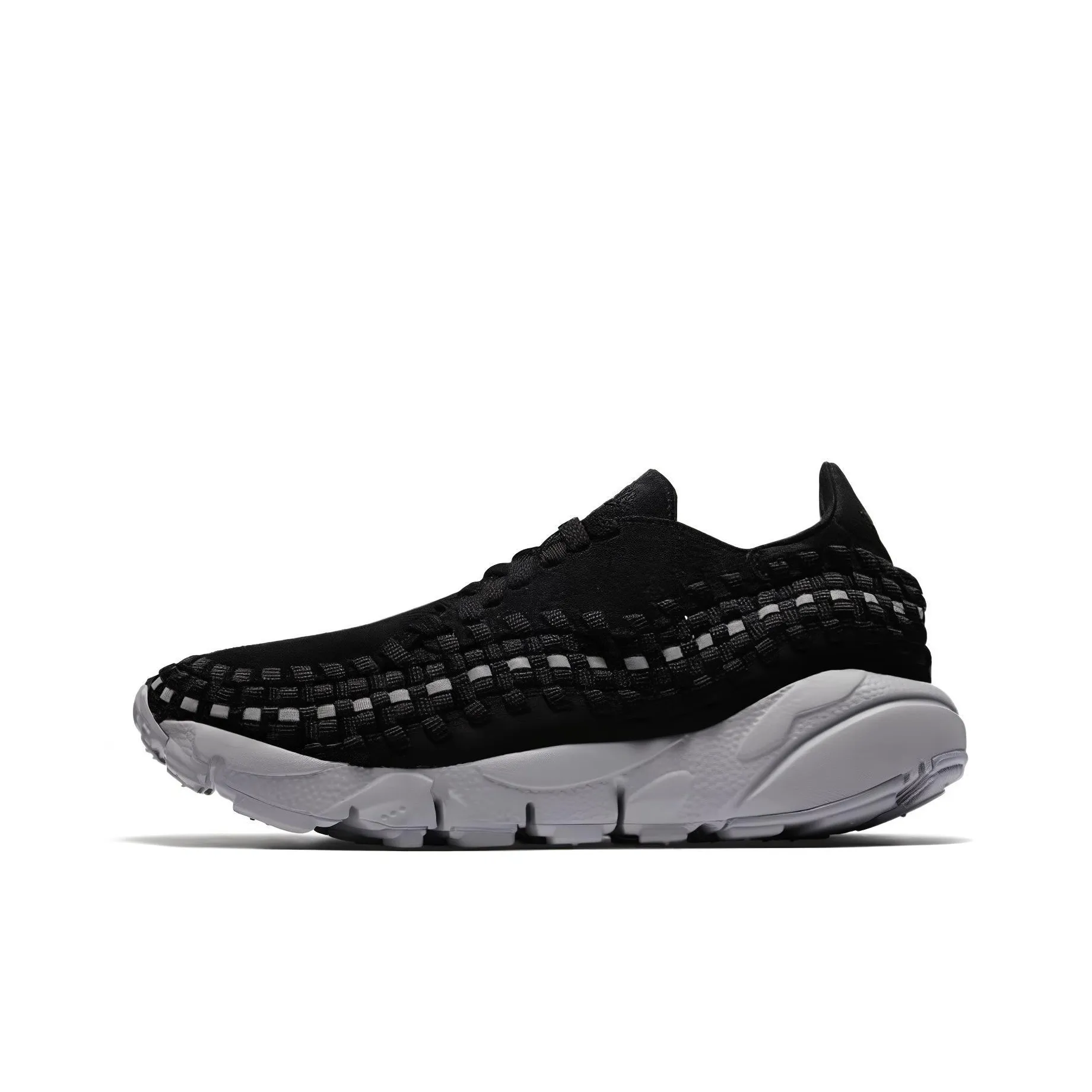 Nike Air Footscape Woven Black Reflect Silver Wolf Grey Women's