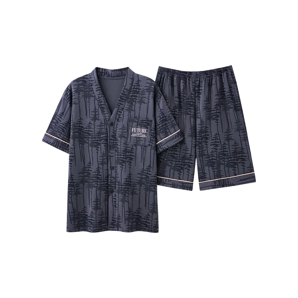 MADALLO Pajama Set Men's Dark Gray