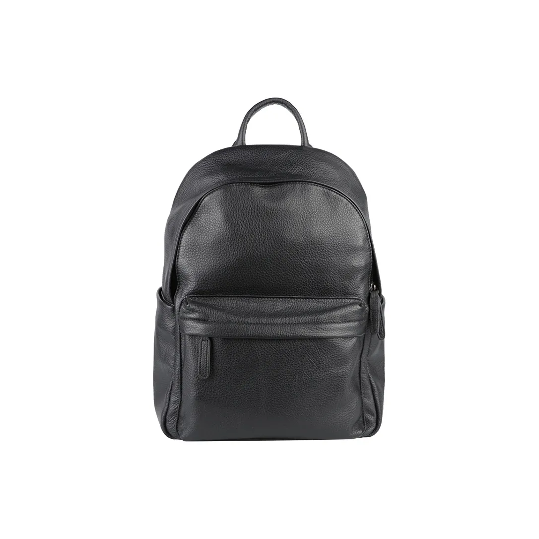 DOSRFINI Коровья кожа Настоящая кожа Рюкзак Мужской Черный