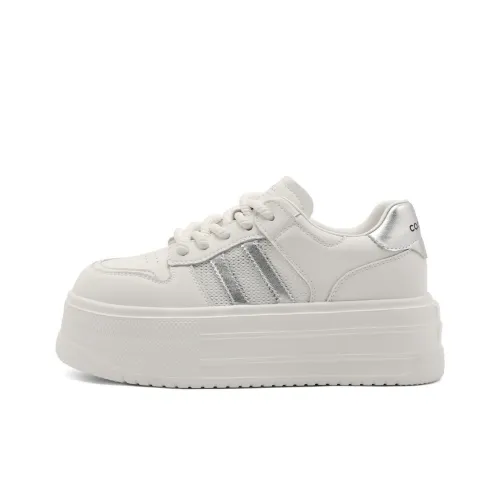 Белль Кроссовки для скейтбординга Low Top Белые Женские