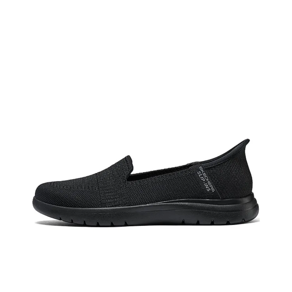 Skechers Slip Ins Low Top Casual Shoes Women's All Black
