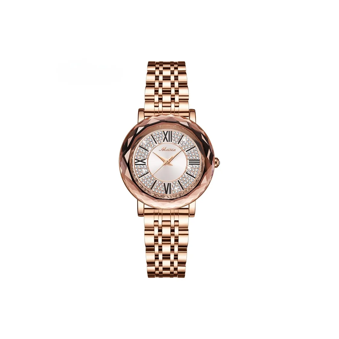 Meibin Кварцевый Movement Женские Часы 35 мм Золотые