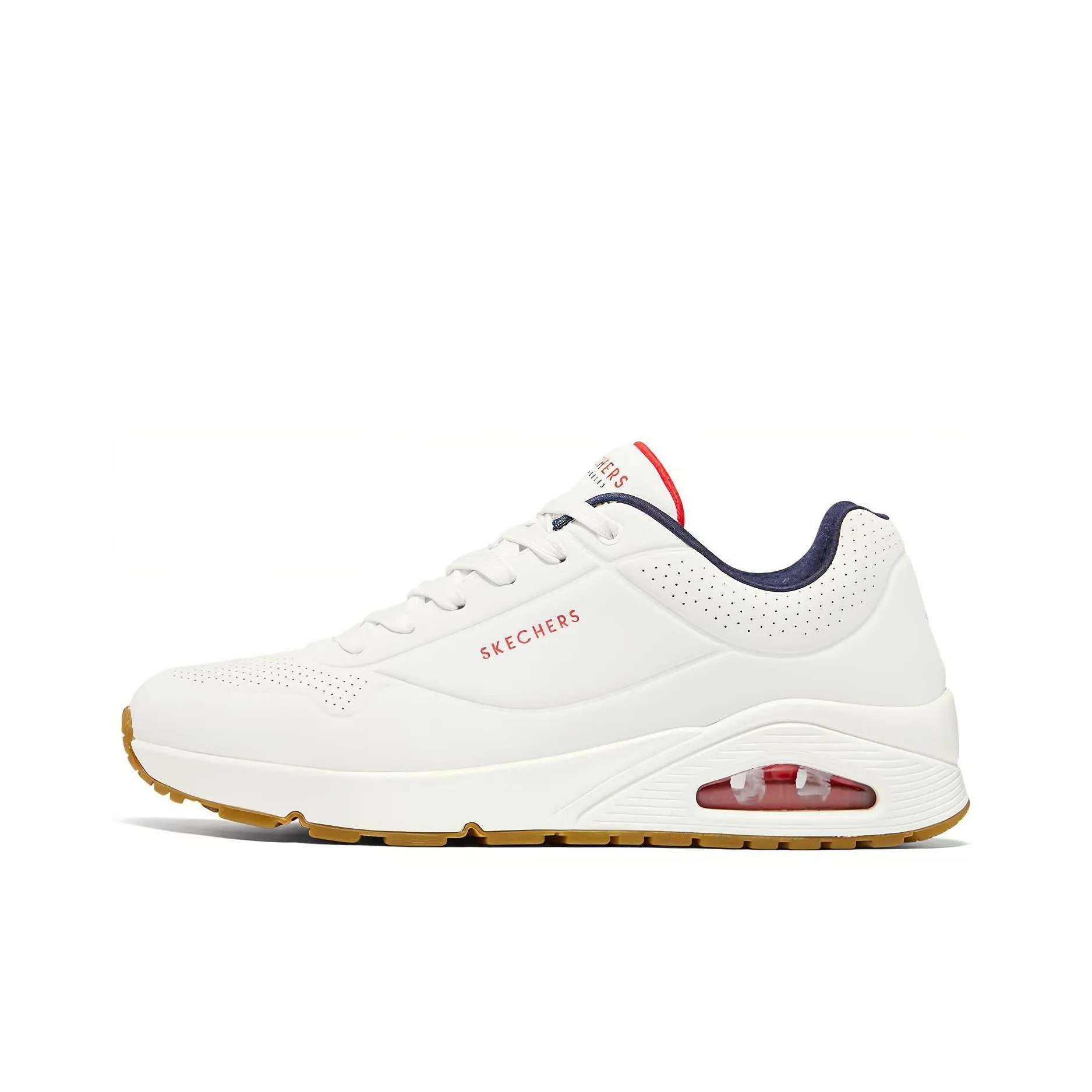 Skechers Uno 'White Navy Red'