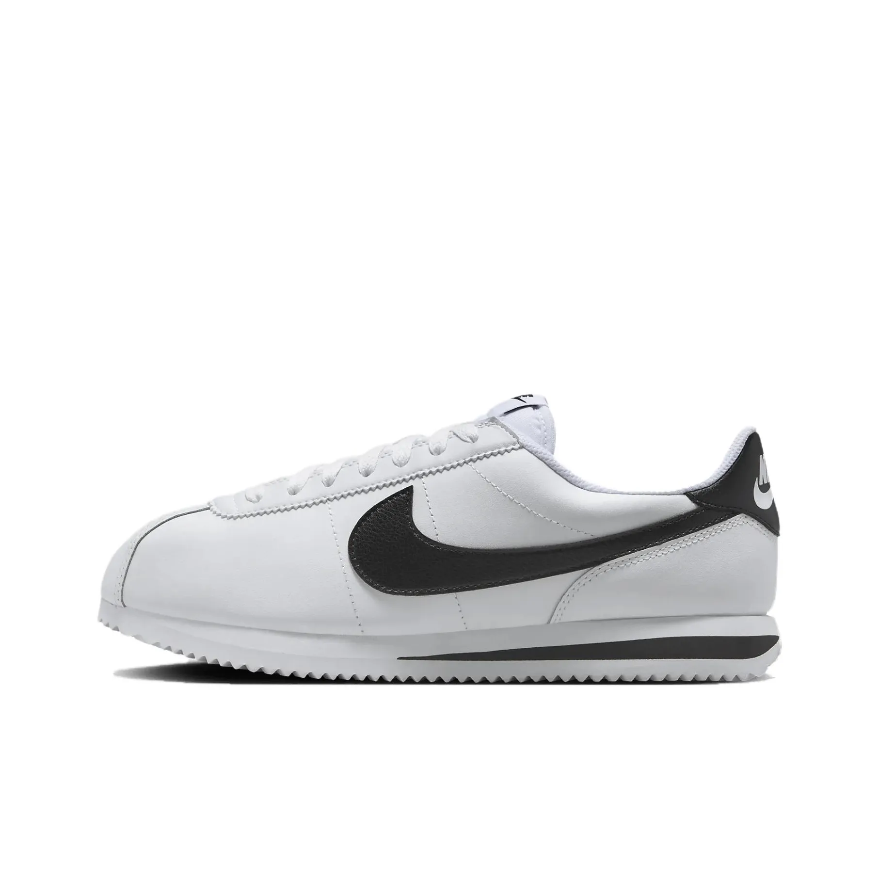 nike mens Cortez Leather White Black Women's