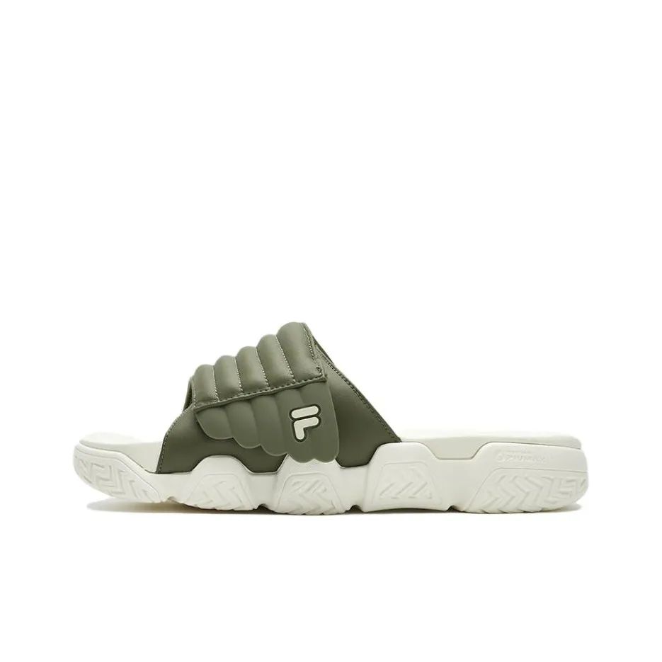 FILA FUSION BARRICADE Slide Slippers Men's White Green