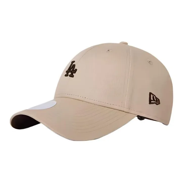 New Era Хлопковые кепки Женские Бежевые