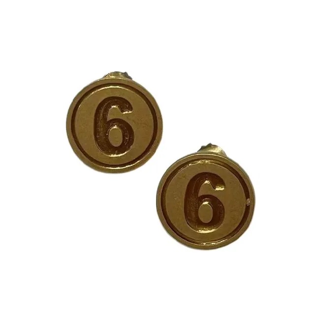 MM6 MAISON MARGIELA Серьги из лата Женские Золото