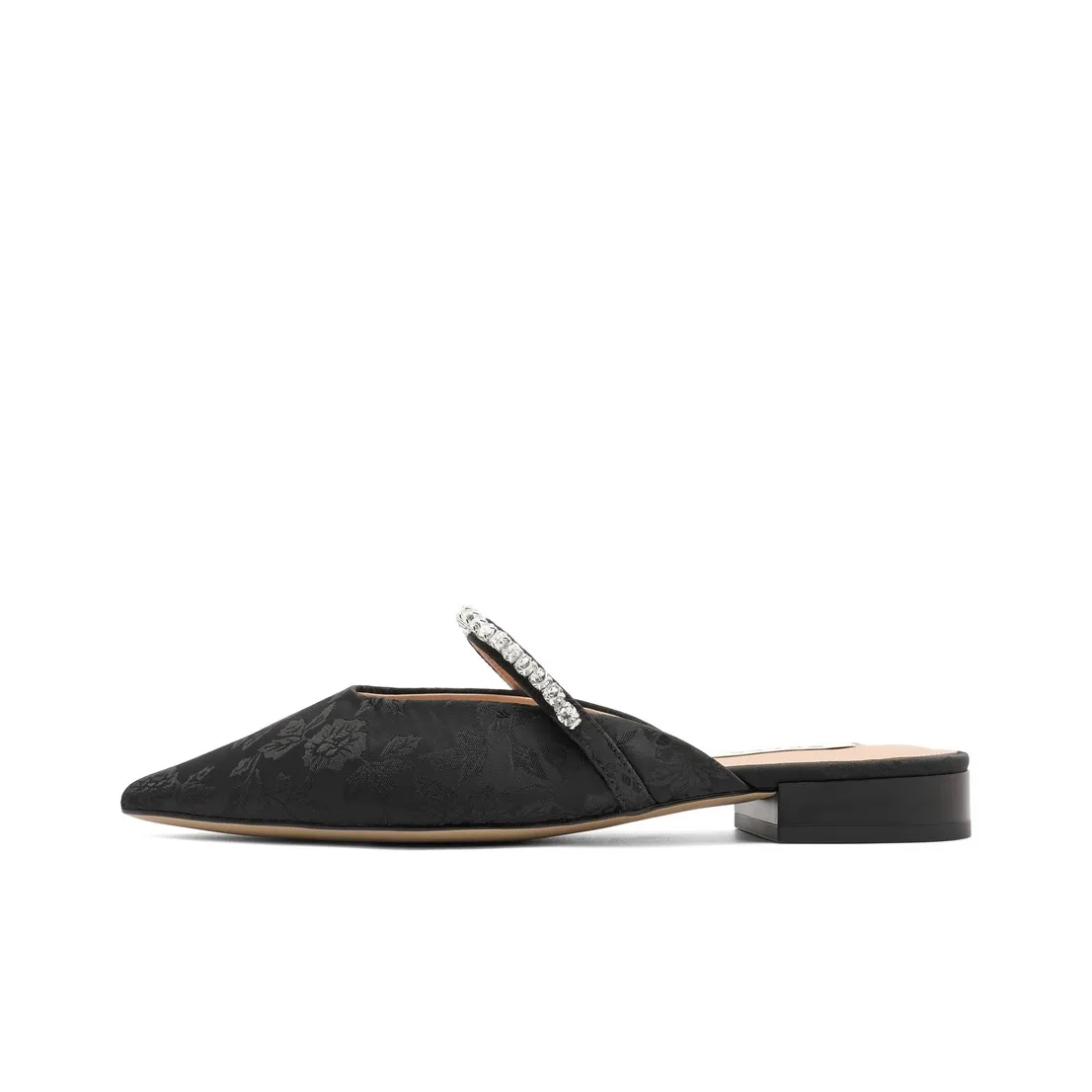 BELLE Резиновая подошва стразы устойчивые к истиранию противоскользящие домашние тапочки для женщин розовый черный