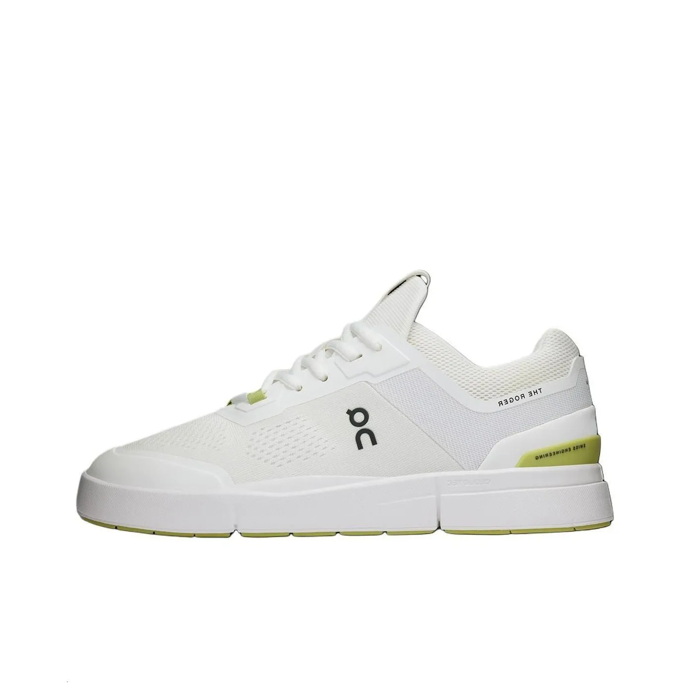 On THE ROGER Pro 2 Cushioning, Wear Resistant Low Top Tennis Shoes Women's White Yellow