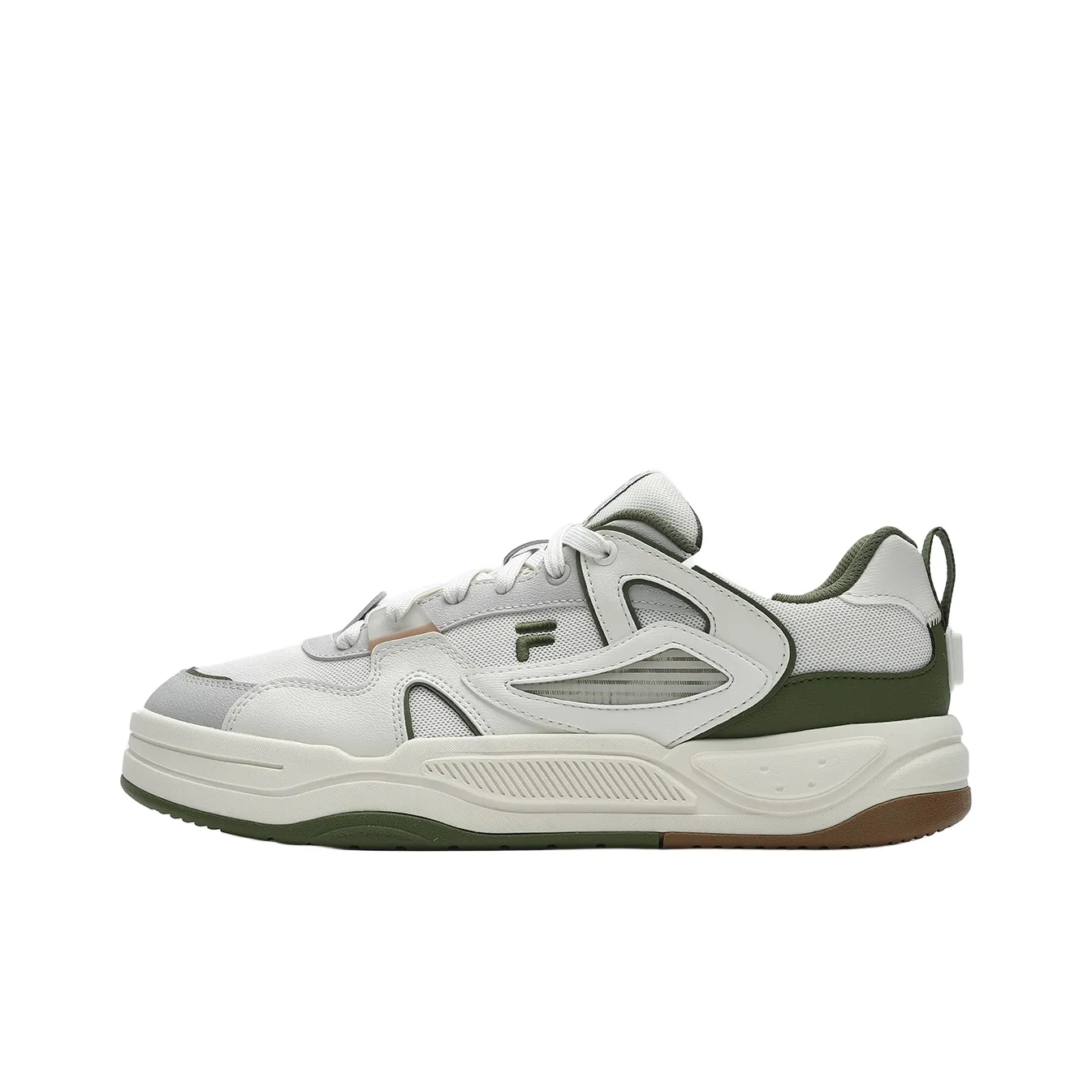 FILA FUSION BANK II Abrasion Resistant Low Top Skateboard Shoes Men's White