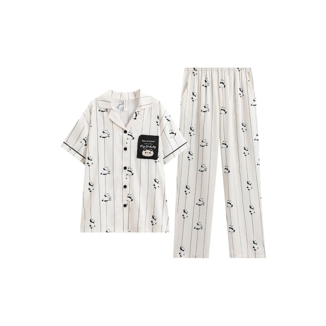 FENTENG Pajama Set Women's Ecru