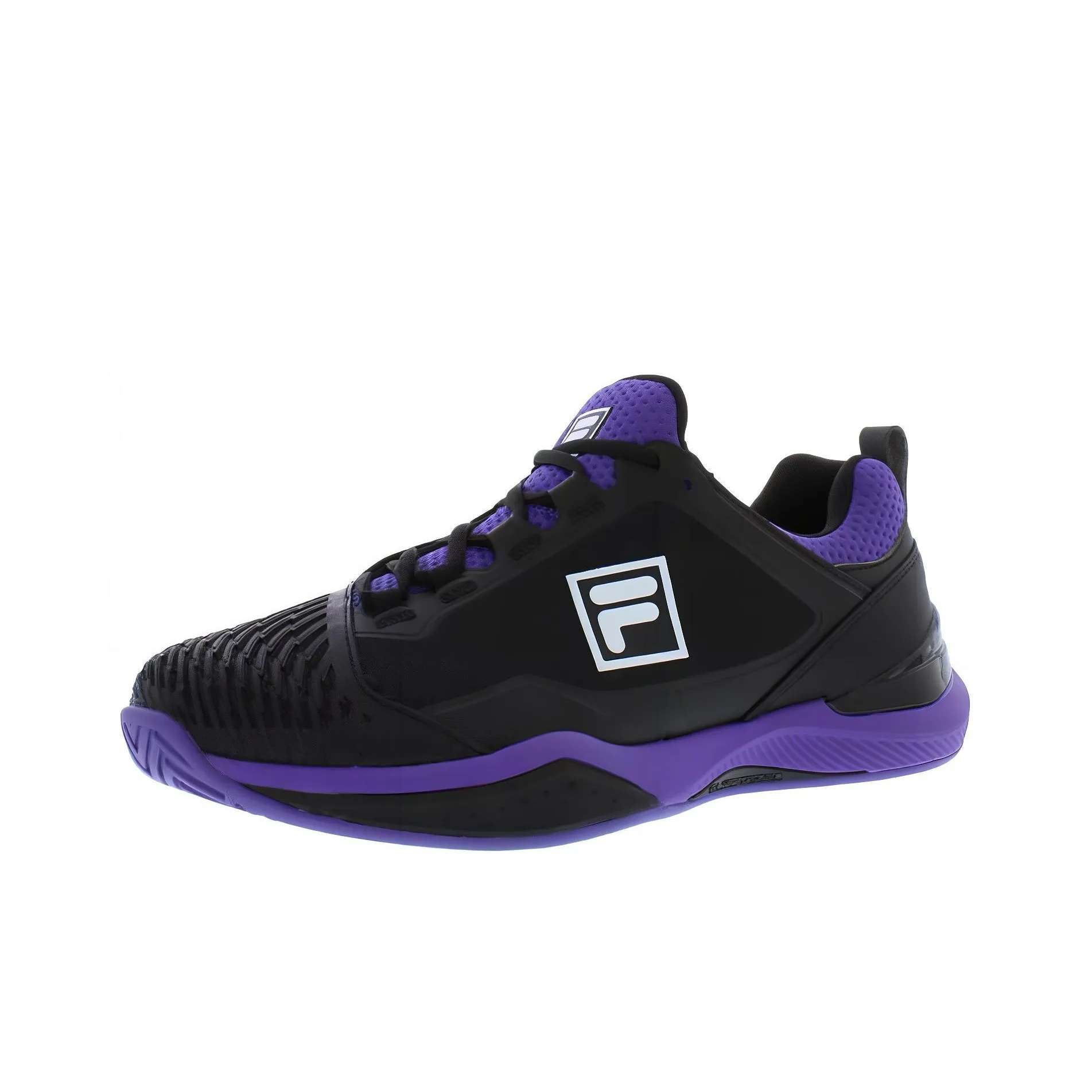 FILA Speedserve Energized Shock Absorbers Low Top Running Shoes Men's Black Purple