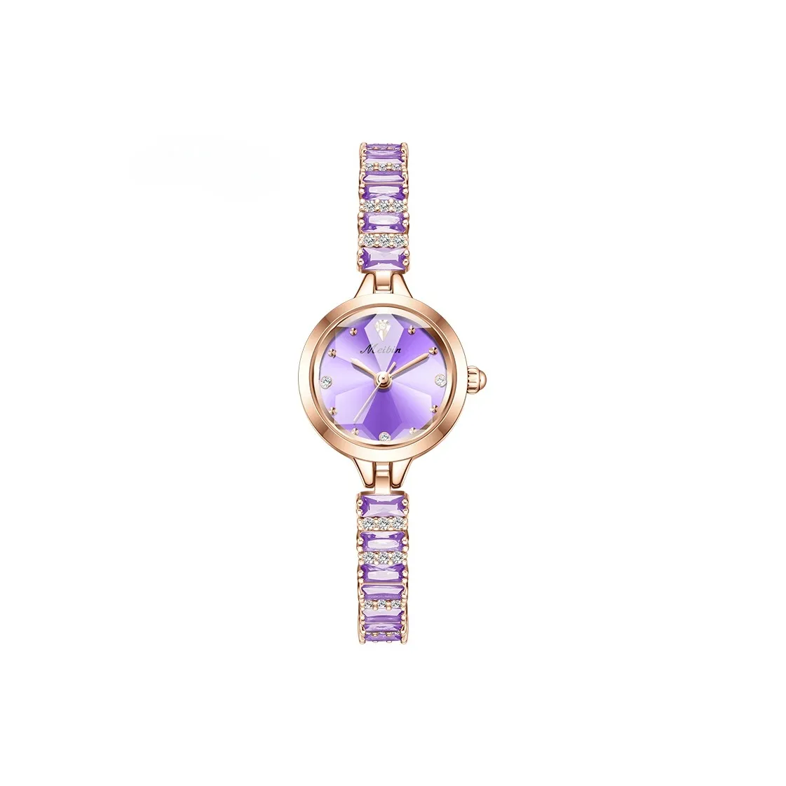 Meibin Кварцевый механизм Часы Женские Красный Циферблат