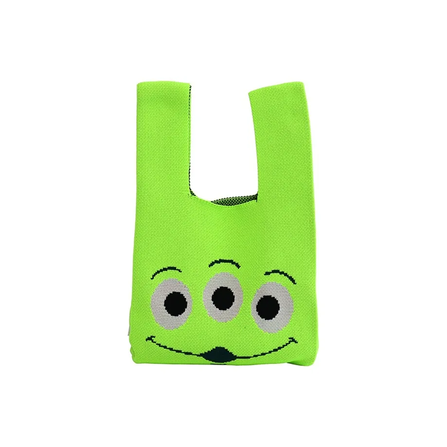 Disney Полиэстер Трикотажная ткань Сумка Стандартная Унисекс Зеленый Розовый Черный Белый Фиолетовый Розовый Красный