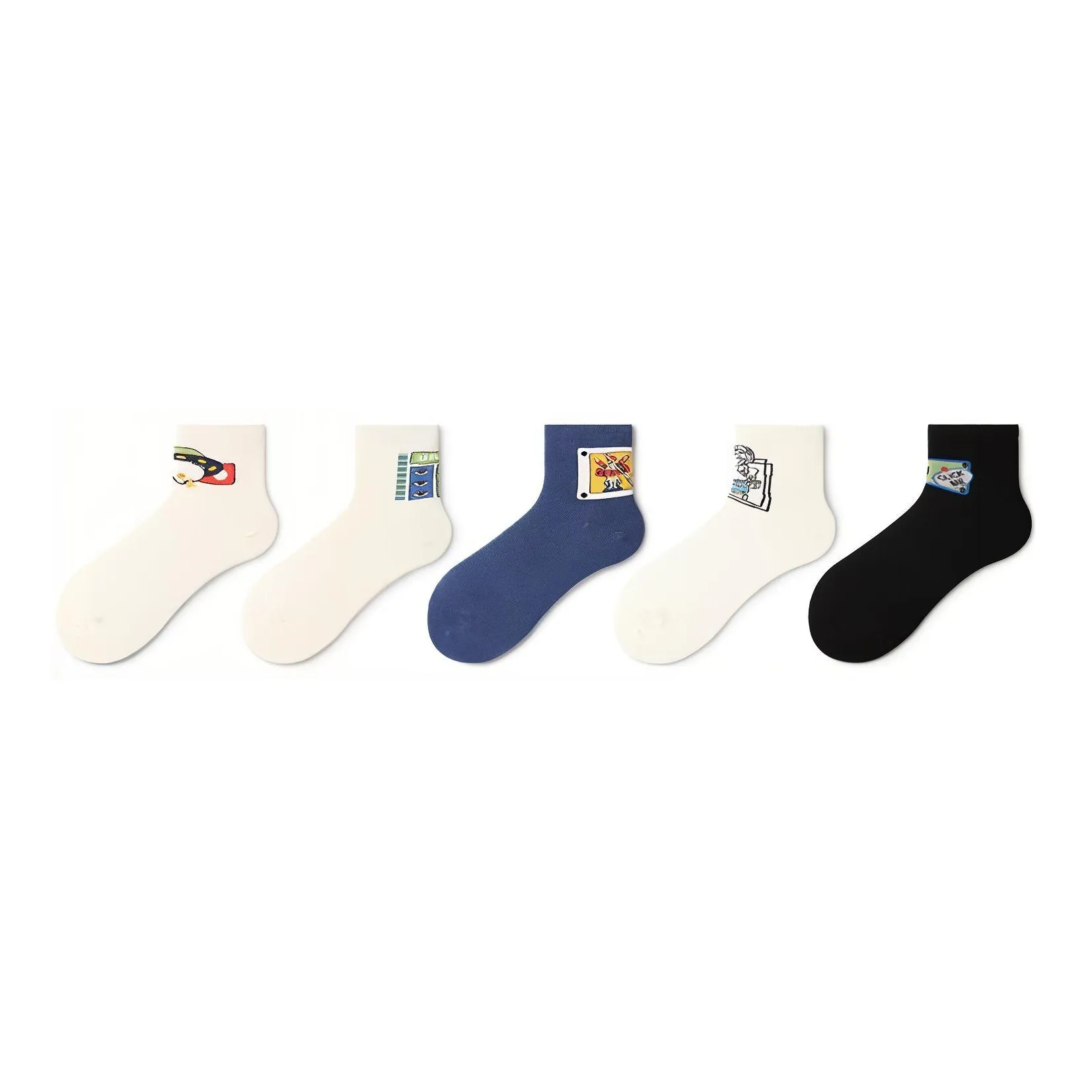 Primeet Ankle Socks Unisex 5 Pack