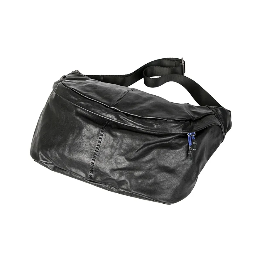 DOSRFINI Натуральная кожа первый слой растительное дубление коровья кожа сумка через плечо стандартный мужской черный