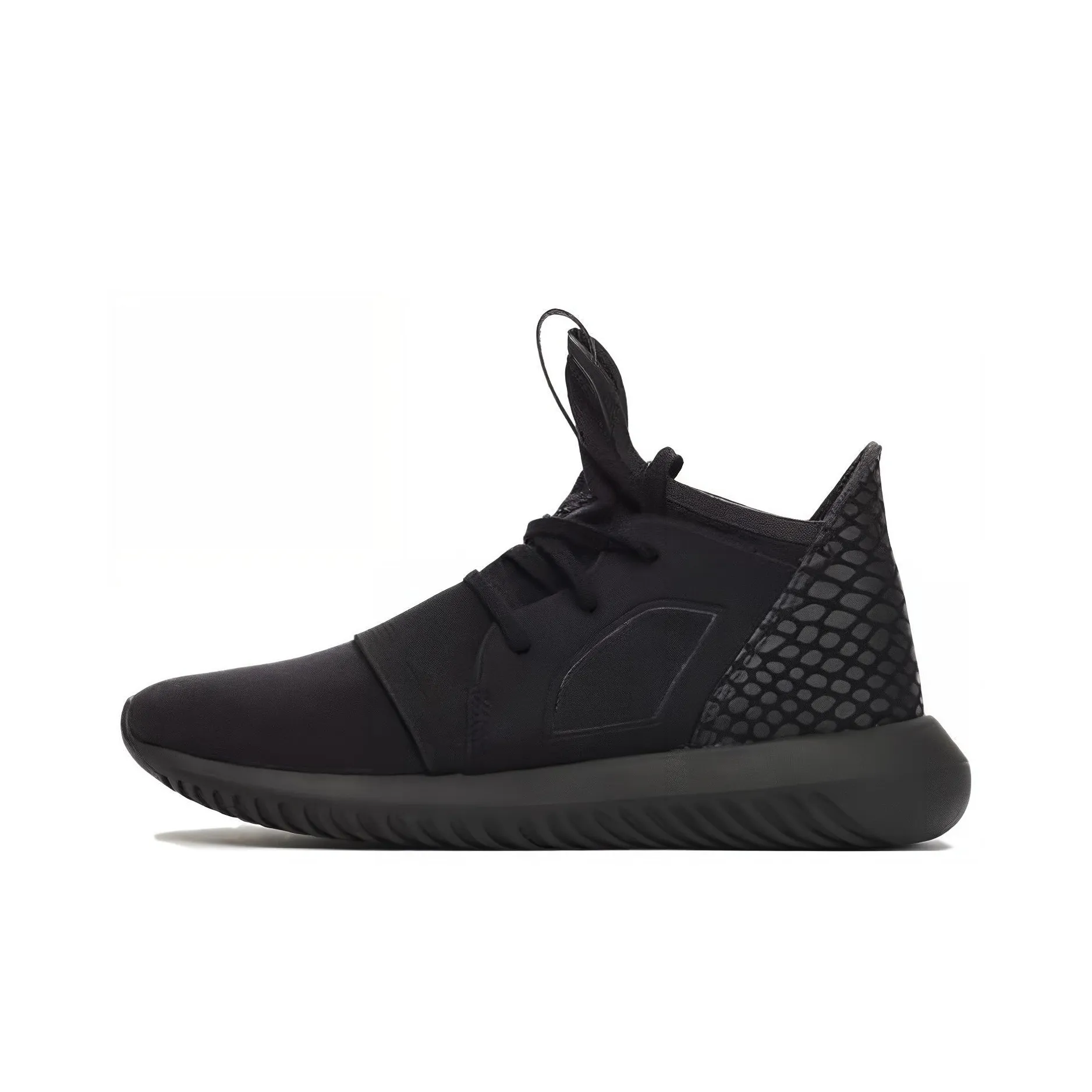 Adidas Originals Tubular Defiant Амортизация Износостойкий MID Топ Кэжуал Унисекс Черный