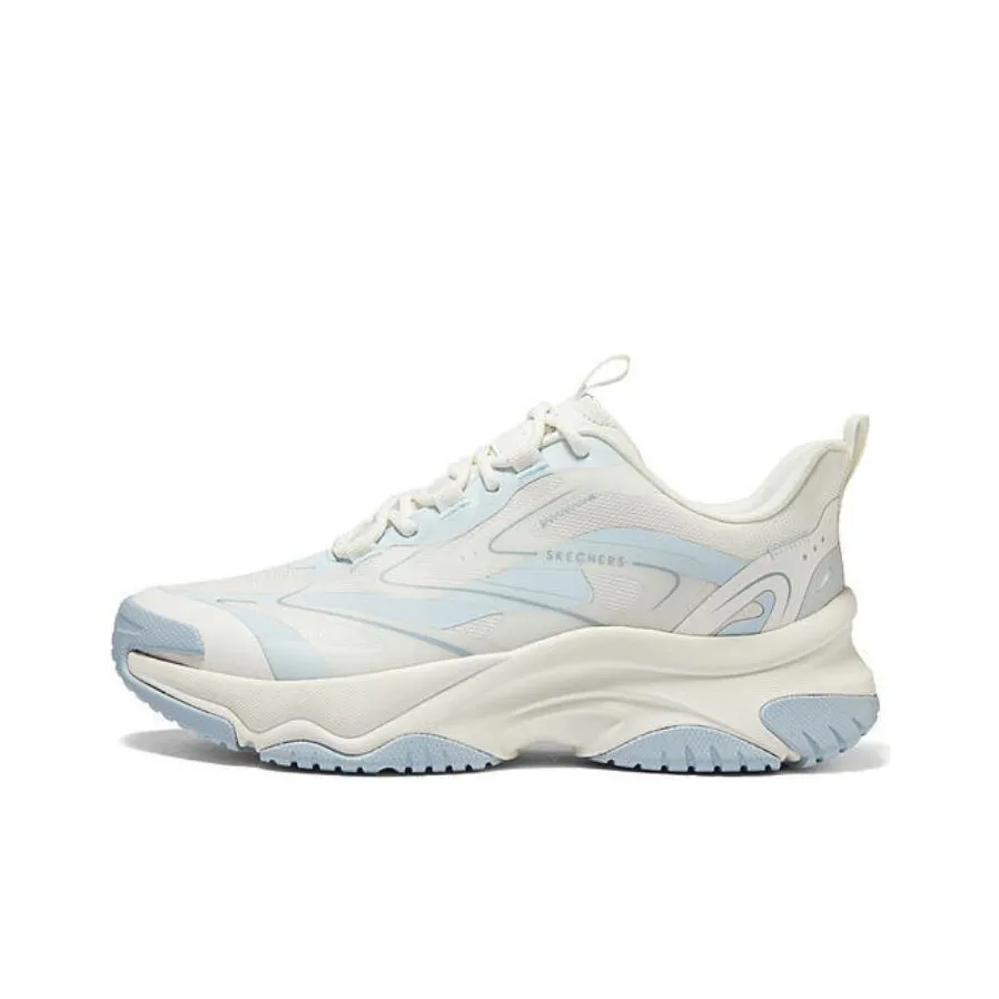 Skechers Street Амортизация Легкий Дышащий Отскок Низкий Топ Повседневный Женский Светло-Синий