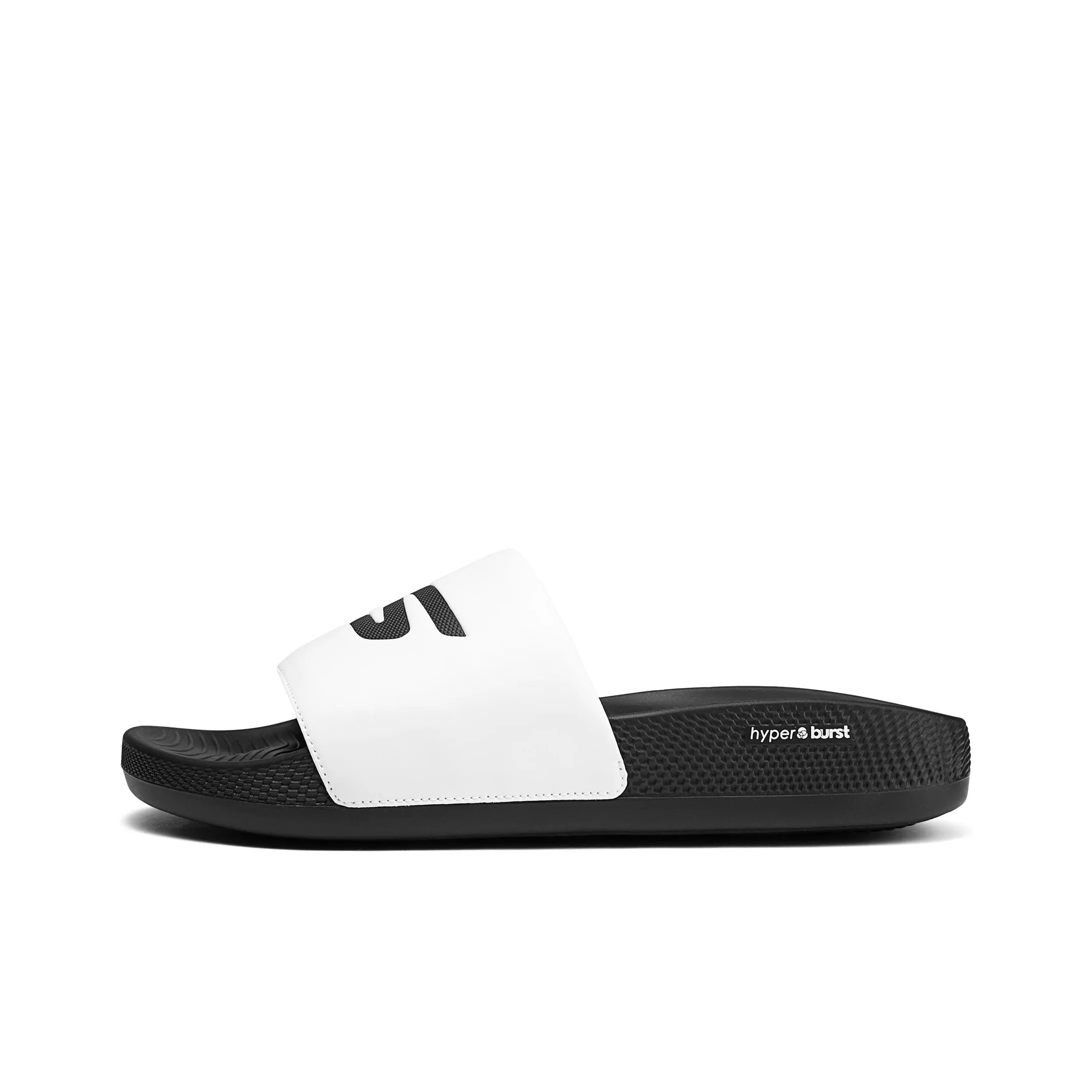 Skechers Hyper Slide Quiet Slide Slippers Men's White Black