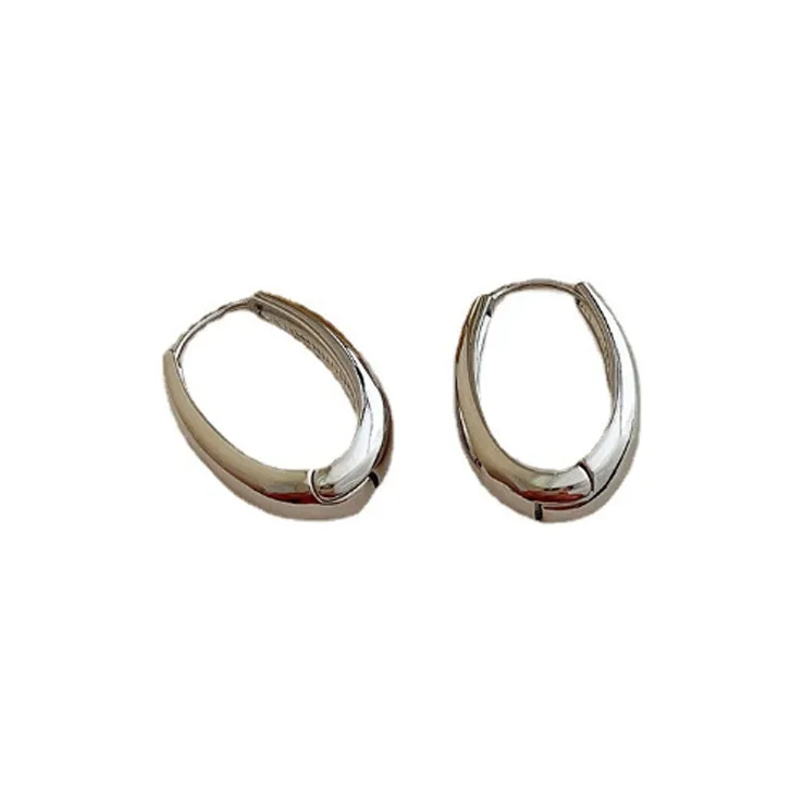 Stone Edge Poly Сплав Серьги Унисекс