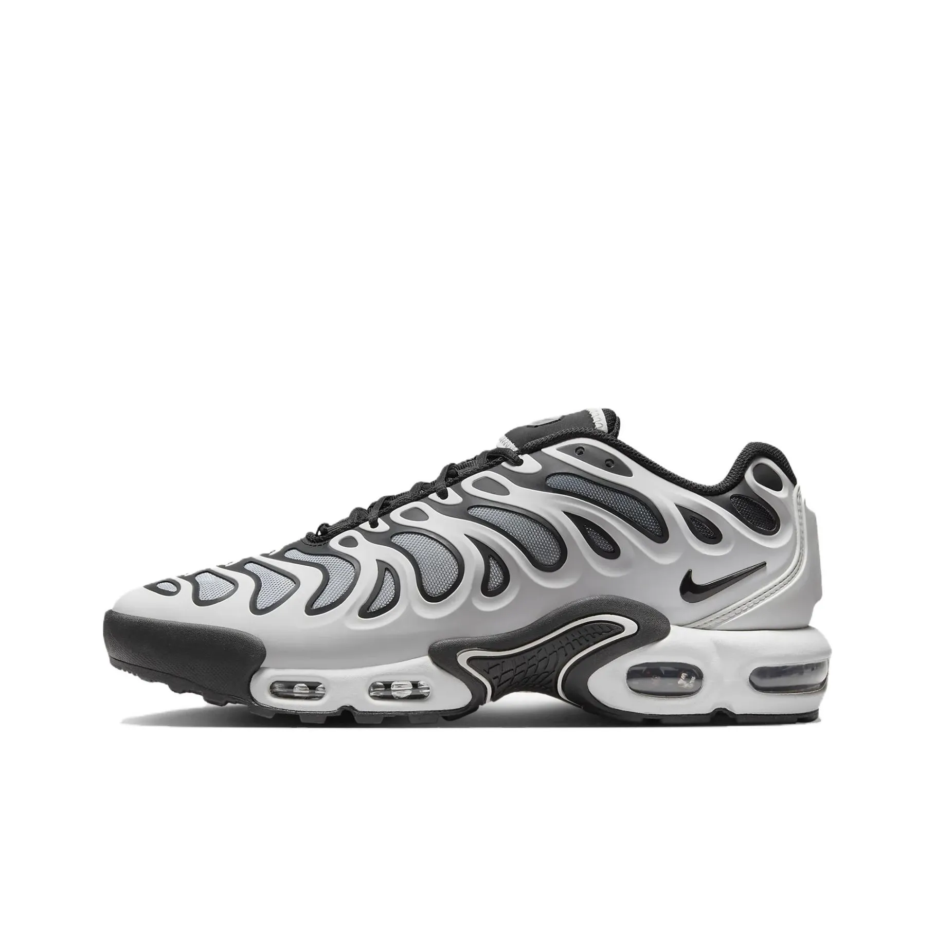 Nike Air Max Plus Drift White Black Metallic Silver